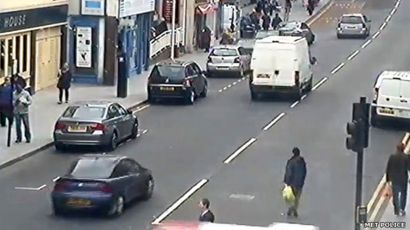 Vauxhall car in Wellington Street