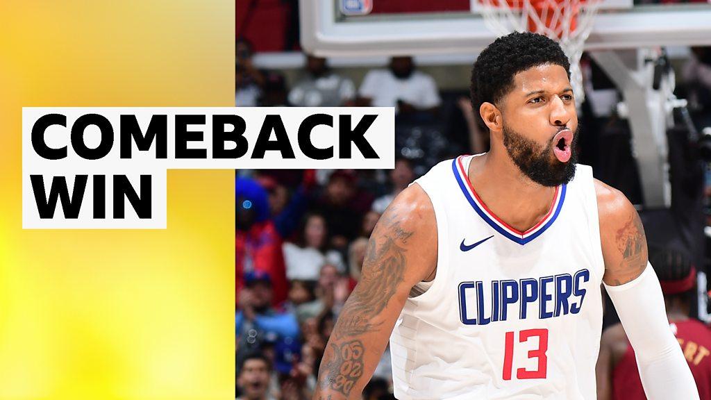 NBA Paul George Leads Los Angeles Clippers To Dramatic Comeback Win