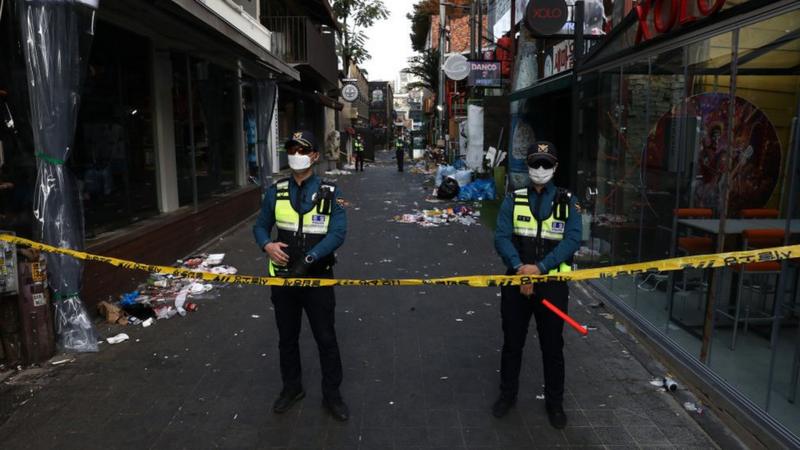 Seoul Halloween Crush Aftermath Of Disaster In Pictures BBC News