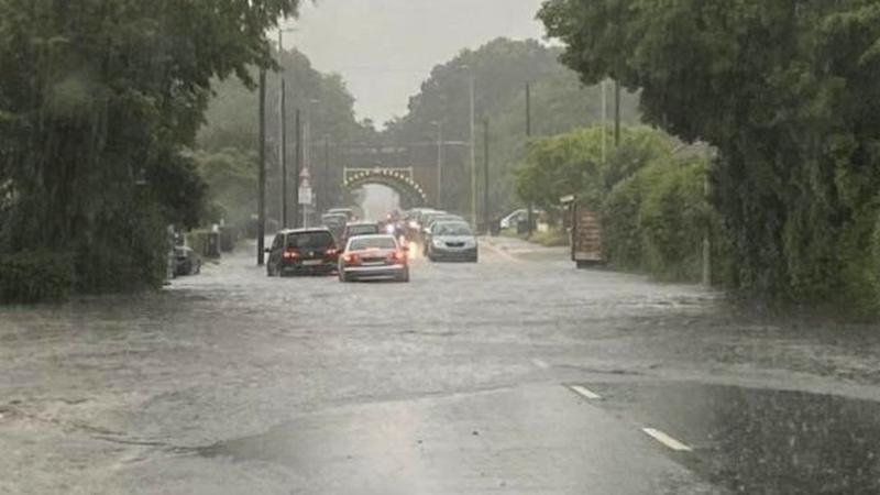 Roads Submerged In Dorset After Heavy Rain BBC News