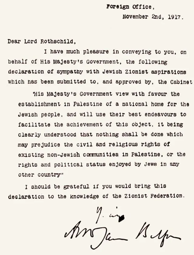 Sejarah Deklarasi Balfour Kata Yang Membentuk Negara Israel Dan