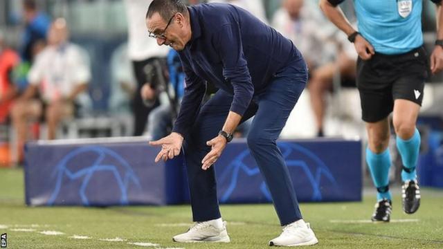 Juventus Uefa Champions League Maurizio Sarri Chop Sack Afta Lyon