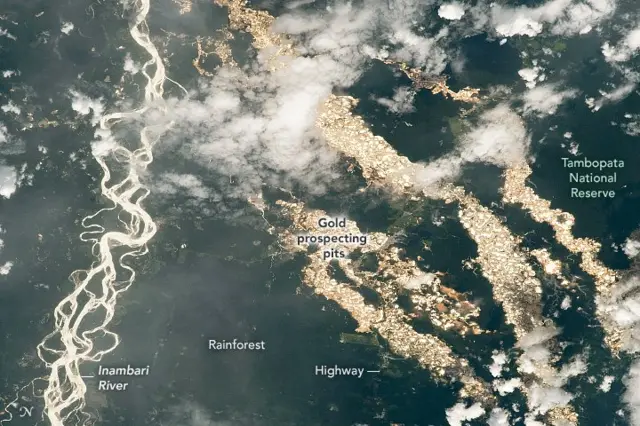 Foto Foto Dari Nasa Ungkap Keberadaan Sungai Emas Di Amazon Bbc