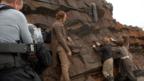 Paul Bettany on the set of Creation