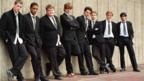 Cast shot on the set of The History Boys