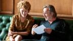 Geraldine James and director Nigel Cole on the set of Made In Dagenham