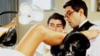 Rowan Atkinson and supporting cast in Maybe Baby