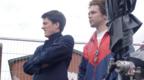 Producers Rory Aitken and Ben Pugh on set