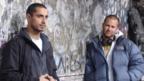 Actor Riz Ahmed with director Eran Creevy on set