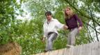 Emun Elliot and Anna Madeley in Strawberry Fields