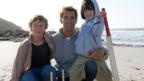 George Mckay, Clive Owen and Nicholas McNulty  in The Boys Are Back