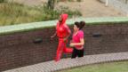 Jade Anouka and Danielle Bir in A Running Jump