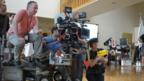 Lynne Ramsay and crew on the set of We Need To Talk About Kevin