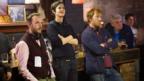 Directors Glenn Leyburn & Lisa Barros D'Sa and producer David Holmes on set of Good Vibrations