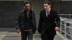 Aymen Hamdouchi and Burn Gorman in Up There