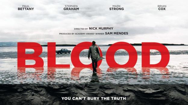 Blood starring Paul Bettany and Mark Strong UK poster