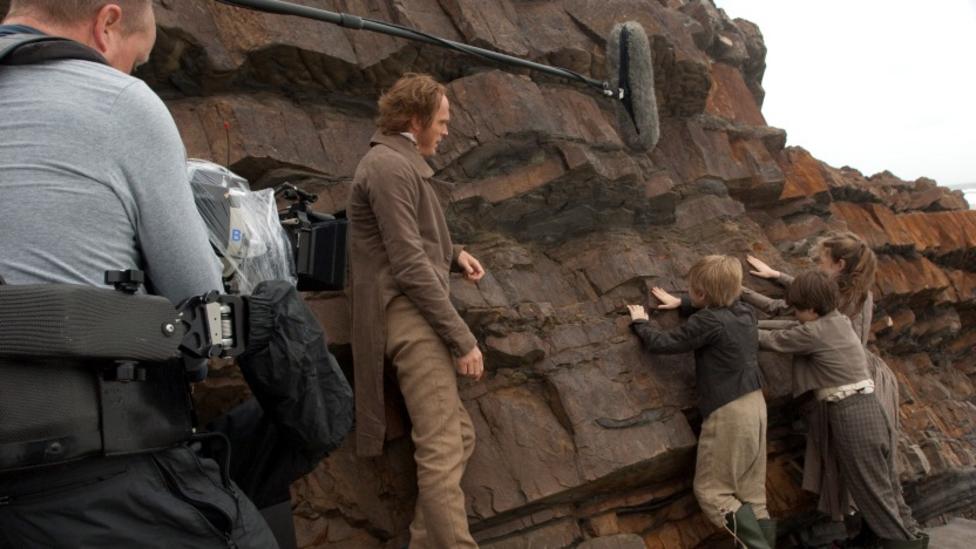 Paul Bettany on the set of Creation
