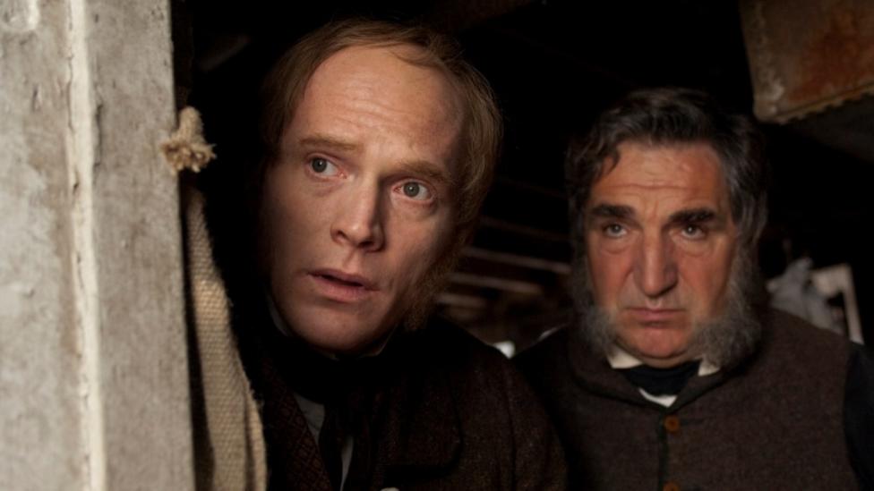 Paul Bettany and Jim Carter in Creation