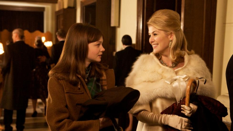 Carey Mulligan and Rosamund Pike in An Education