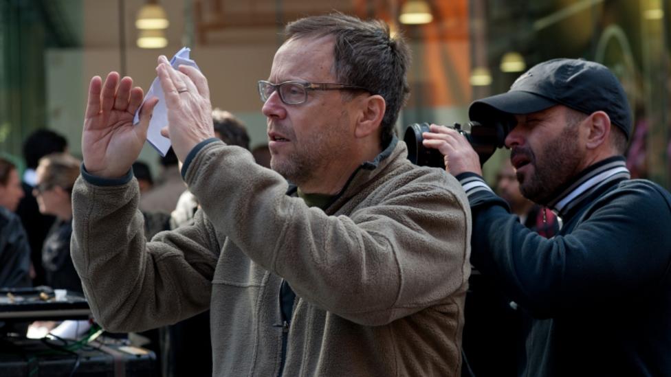 Director Fernando Meirelles on the set of 360