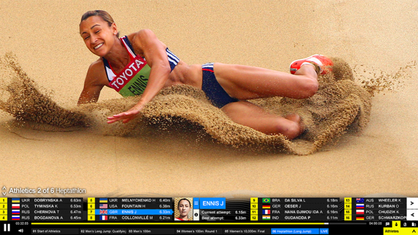 Live interactive video player