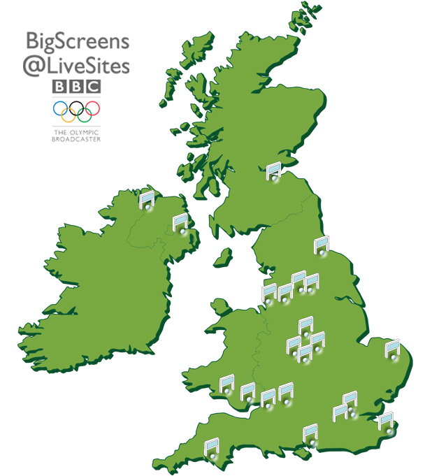 Live Site locations
