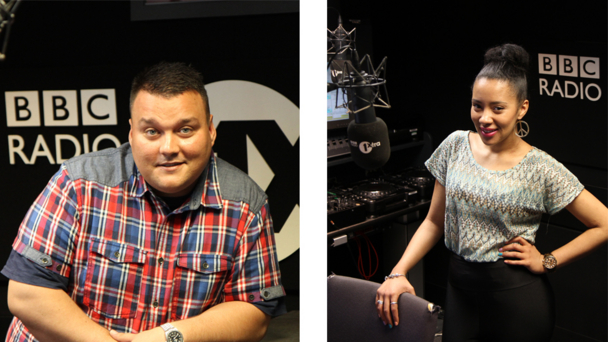 Radio 1Xtra presenters Charlie Sloth and Yasmin Evans