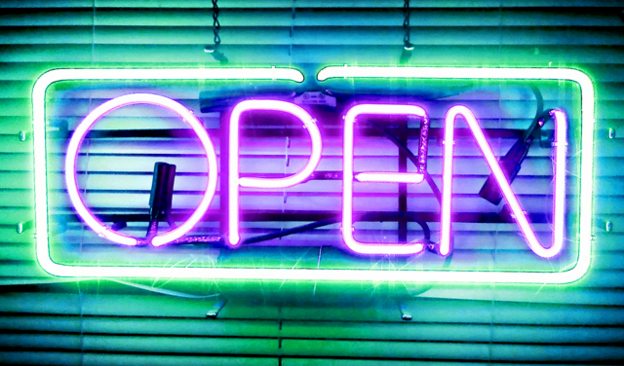 Open for business