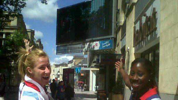 Team GB Women's Footballers Karen Bardsley & Anita Asante