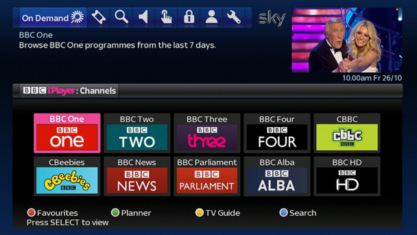 BBC on Sky+