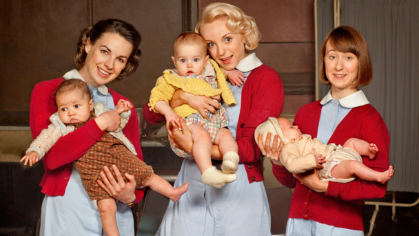 Jessica Raine, Helen George, Bryony Hannah (credit BBC/Neal Street Productions/Laurence Cendrowicz)