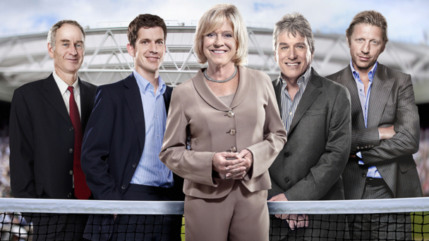 John McEnroe, Tim Henman, Sue Barker, John Inverdale, Boris Becker