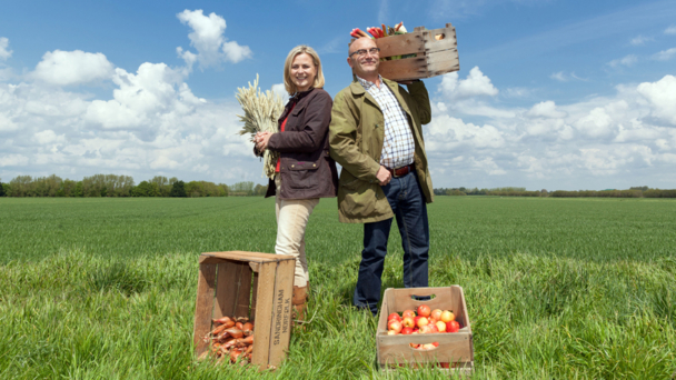 Gregg Wallace and Philippa Forrester
