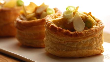 Celeriac and mushroom vol-au-vents
