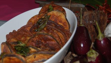 Goan spiced aubergines