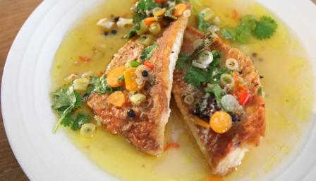 Hot fish with chilli and lime