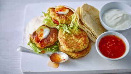 BBC Food - Recipes - Hummus chickpea burgers