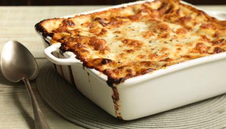 The ultimate homemade lasagne, made with beef and pork, fresh pasta 