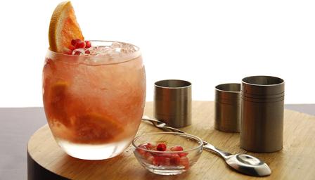 Pink caipirinha