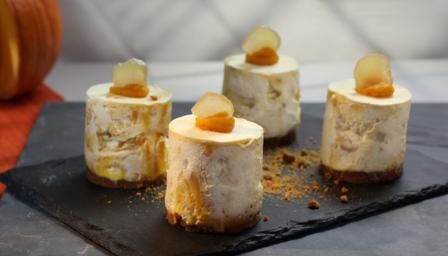 Pumpkin and ginger cheesecake