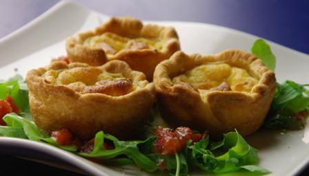 Savoury custard tart