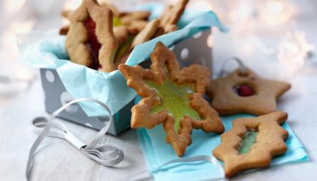 Stained glass window biscuits