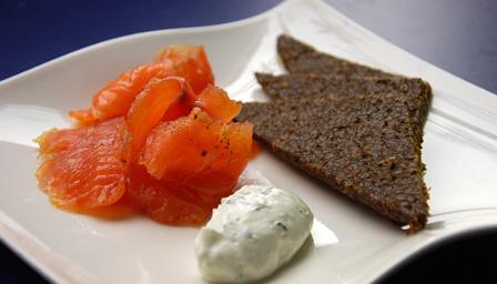 Tequila-cured salmon