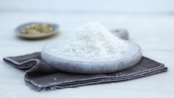 Fleur de sel is a moist salt from France It's available from good delis or