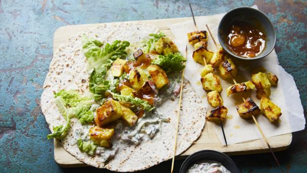 Halloumi Wraps Recipe BBC Food