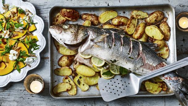 Salt Baked Sea Bass With Beurre Blanc Recipe Bbc Food