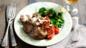 Meatballs with herb salad