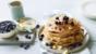 American-style pancakes with blueberries