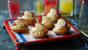 Bacon and egg canapés 