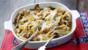 Baked pappardelle with pancetta and porcini